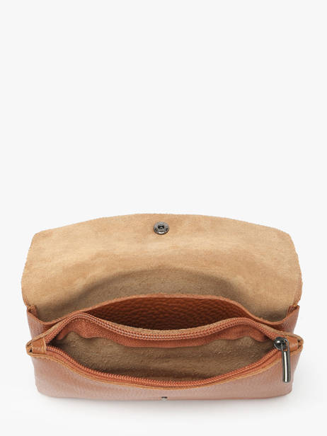 Cross Body Tas Caviar Leder Milano Bruin caviar CA23067 ander zicht 2